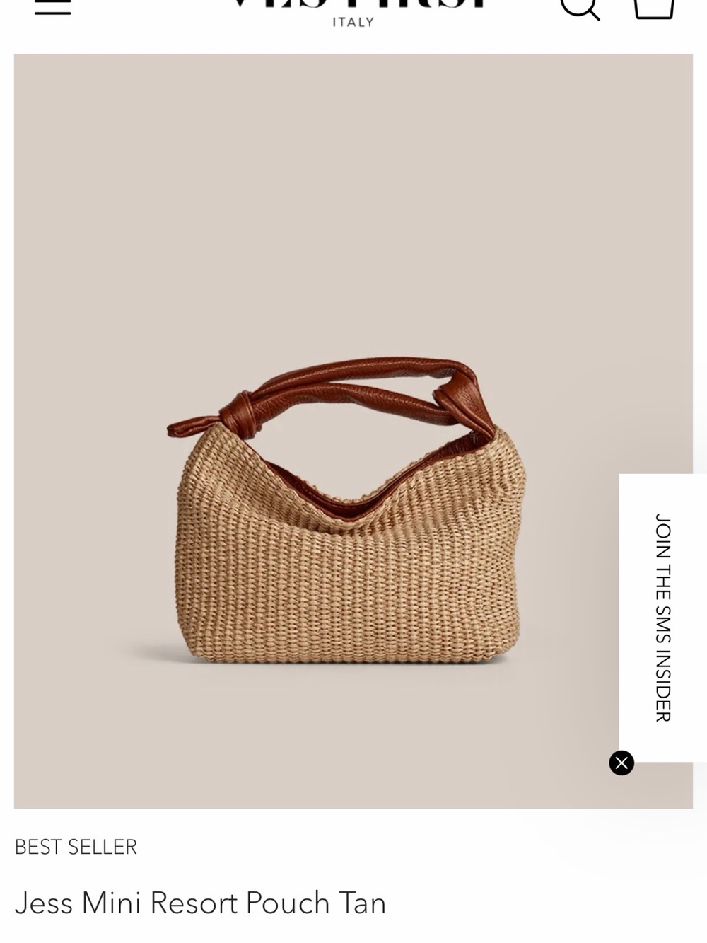 NWT Vestirsi Jess Mini Pouch